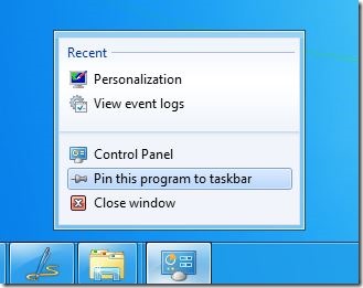 Add Control Panel To Windows 8 Taskbar Step1