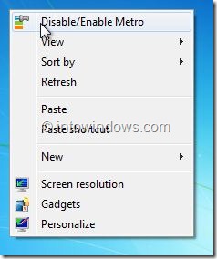 Add Disable Enable Metro To Windows 8 Desktop Context Menu Step5
