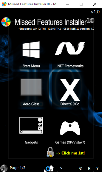 Agregar características perdidas a Windows 10 con Missed Features Installer (3)