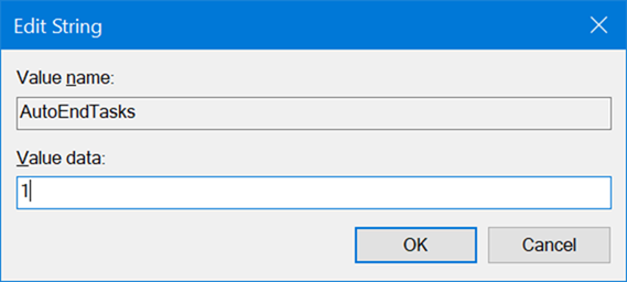 Cerrar automáticamente aplicaciones que apagan reiniciar Windows 10 pic2