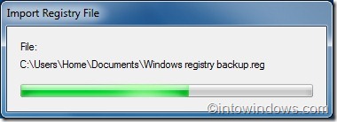 Copia de seguridad y restauración del archivo de registro de Windows 7