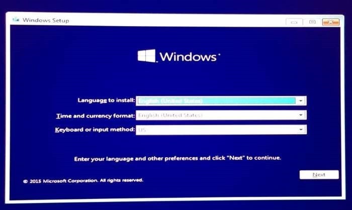Arrancar Windows 10 en modo seguro cuando no se arranca step1