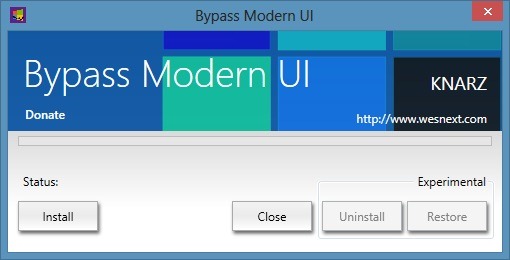 Bypass Modern UI