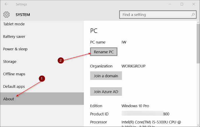 Cambiar el nombre del ordenador en Windows 10 pic10