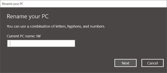 Cambiar el nombre del ordenador en Windows 10 pic11