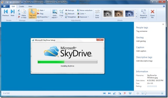 Cambiar el color de fondo del visor de fotos