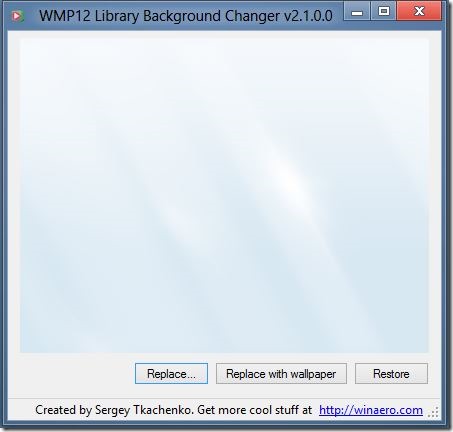 Change Windows Media Player Background In Windows 8