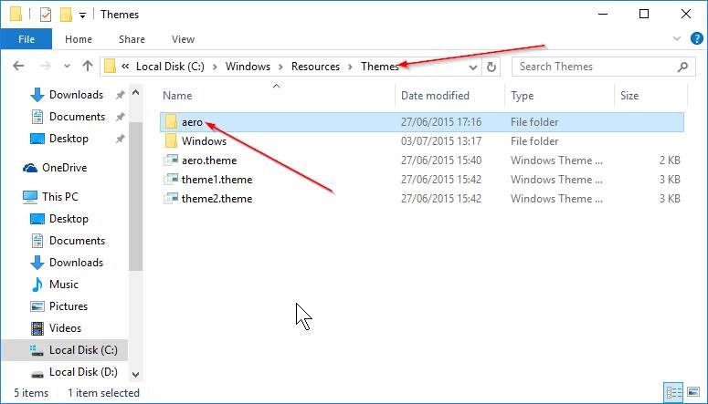 Cambiar el color de la barra de título en Windows 10 step1
