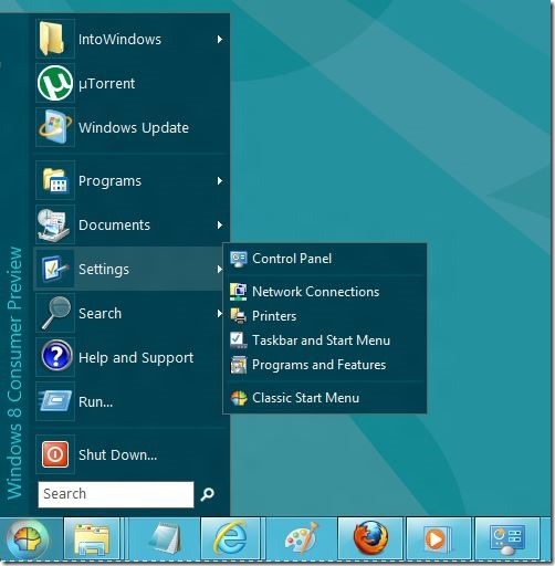 Classic Shell for Windows 8