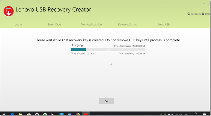 Create Lenovo Recovery USB pic14