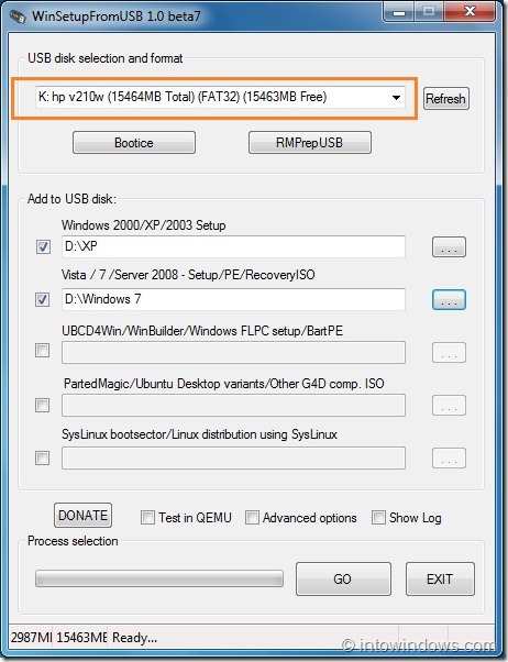 Crear unidad flash USB multiarranque Windows 7 y XP Step2