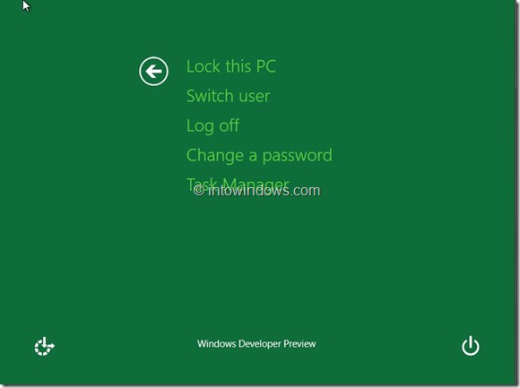 Ctrl Alt Del Screen In Windows 8