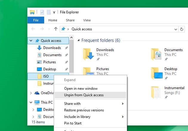 Desactivar acceso rápido en Windows 10 picture4