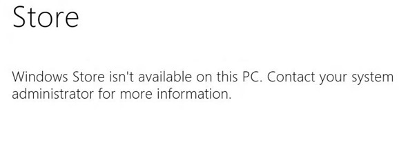 Disable or Turn Off Windows Store