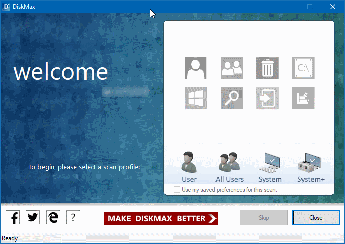 DiskMax para Windows 10 pic1