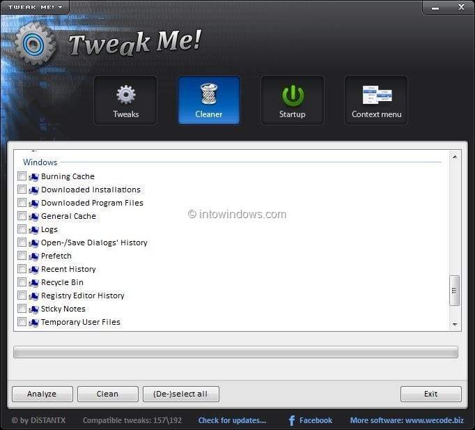 tweak me utility for Windows