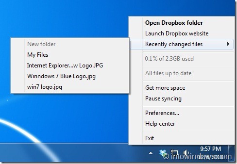Dropbox Client 1.0 RC for Windows 