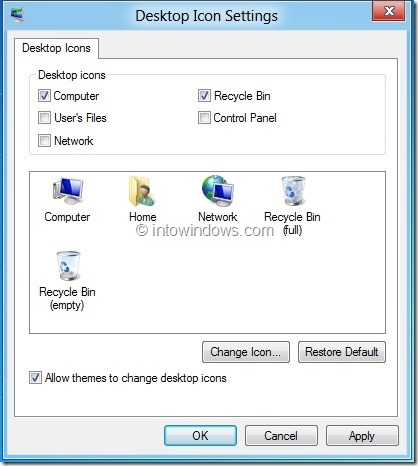 Enable Computer Icon On Windows 8 Desktop