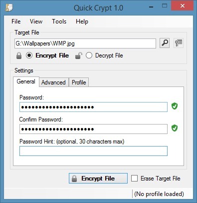 Encrypt individual Files using Quick Crypt Free picture2
