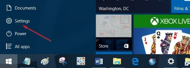 Falta el Explorador de archivos del menú Inicio en Windows 10 step1