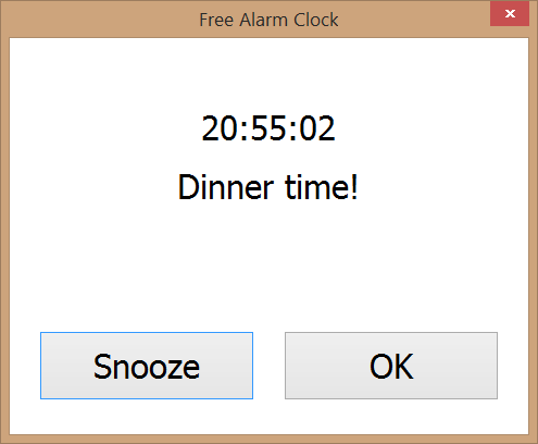 Free Alarm Cock for windows desktop