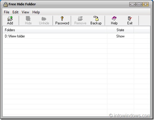 Free Hide Folder