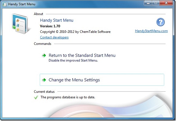 Handy Start Menu for Windows 7