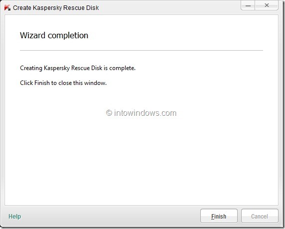 How To Create Kaspersky Rescue Disk USB Step9