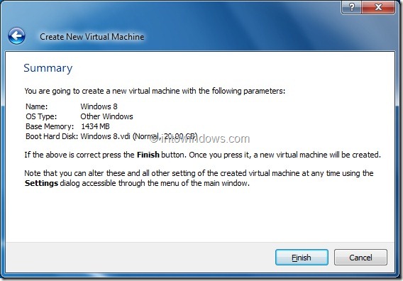 Install Windows 8 On VirtualBox Virtual Machine Step10