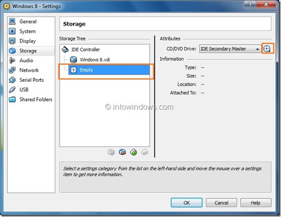 Install Windows 8 On VirtualBox Virtual Machine Step12