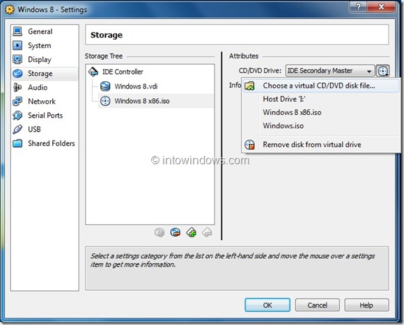 Install Windows 8 On VirtualBox Virtual Machine Step13