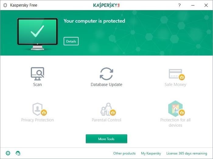 Kaspersky Antivirus Free for Windows 10