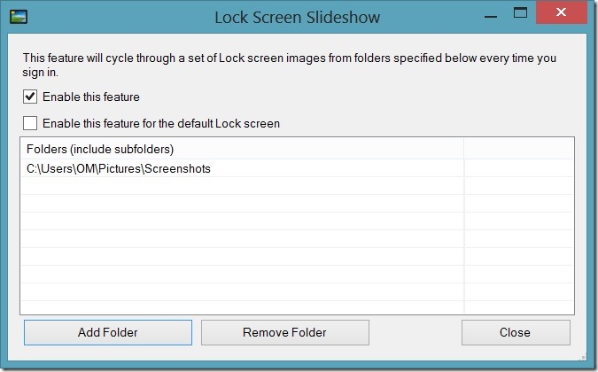 Lock Screen Customizer for Windows 8