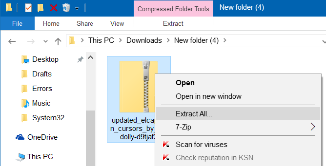 Cursor Mac para Windows 10