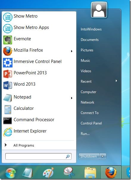 Make Windows 8 look like Windows 7 Picture2