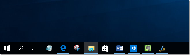 Aumentar el tamaño de los iconos de la barra de tareas en Windows 10