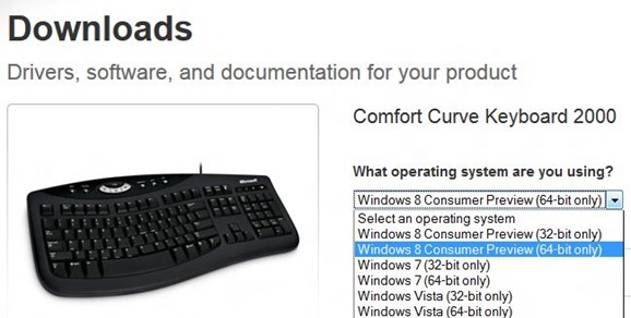 Microsoft Keyboard & Mice Drivers for Windows 8