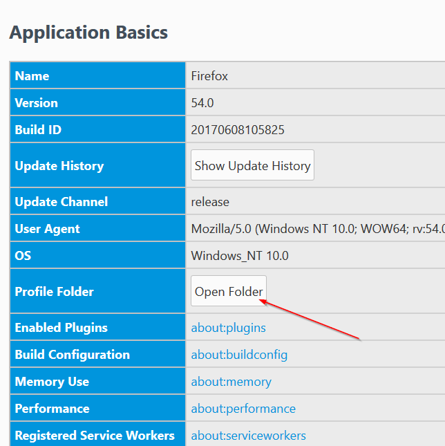 Ubicación del perfil de Mozilla Firefox en Windows 10 pic4 Ubicación del perfil de Mozilla Firefox en Windows 10 pic4
