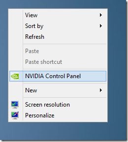 Fix: NVIDIA Control Panel Missing From Desktop Context Menu