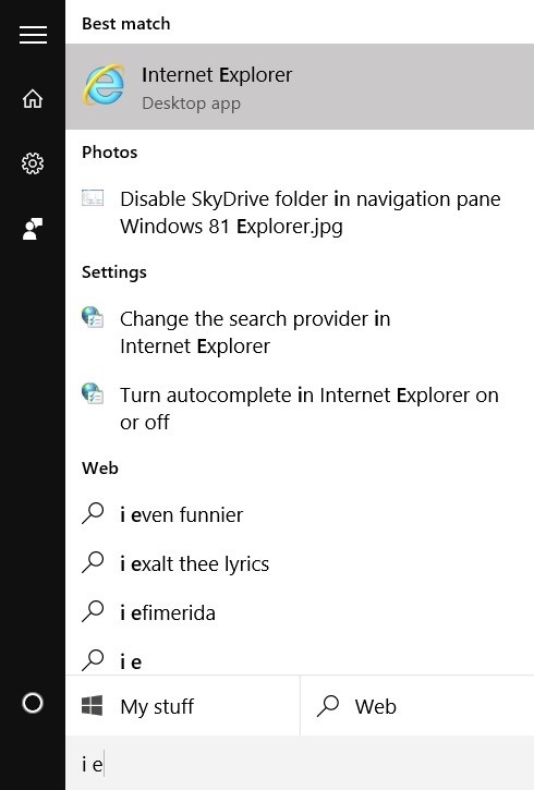 Abrir Internet Explorer en windows 10 pic 1.1