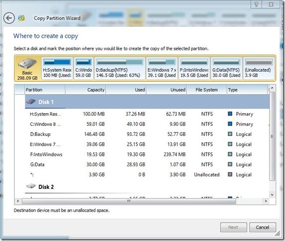 Partition Wizard for Windows 8 Picture2