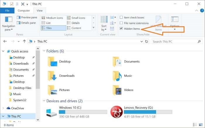 Reconstruir el paso 1 de la caché de iconos de Windows 10