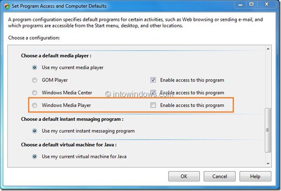 Eliminar las entradas del Reproductor de Windows Media del paso 5 del menú contextual