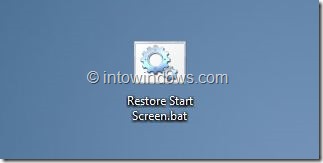 Restore Start Screen Layout in Windows 81