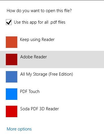 Set Adobe Reader Default PDF Reader In Windows 8 Step5