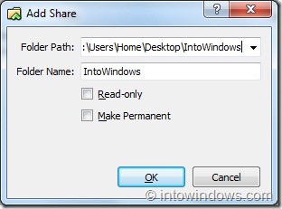 Compartir carpetas entre VirtualBox y Windows 7 Host Machine Step3
