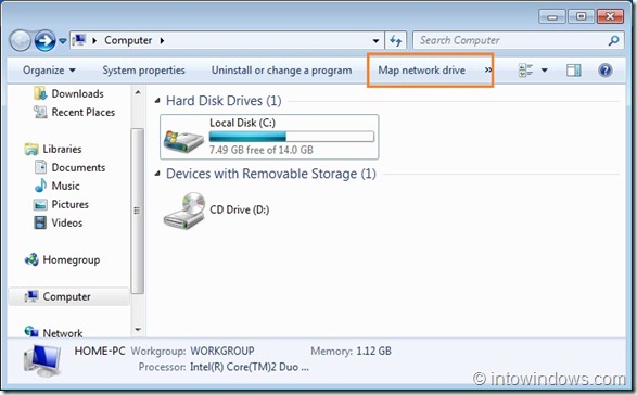 Compartir carpetas entre VirtualBox y Windows 7 Host Machine Step4