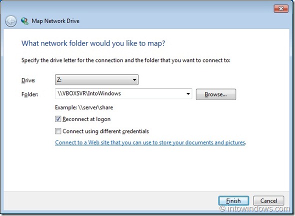 Compartir carpetas entre VirtualBox y Windows 7 Host Machine Step6