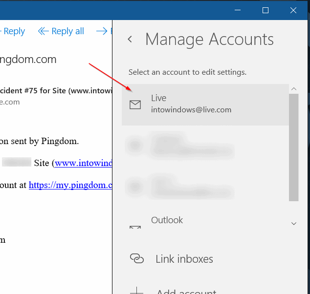 Salir de Mail app en Windows 10 step3