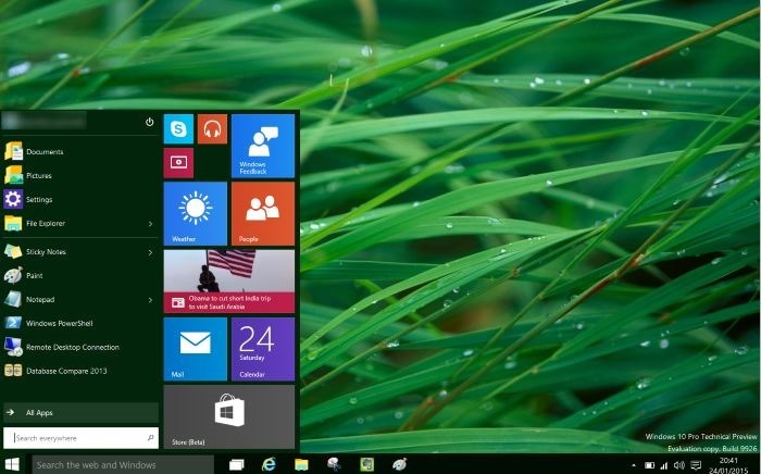 Menú Inicio Windows 10
